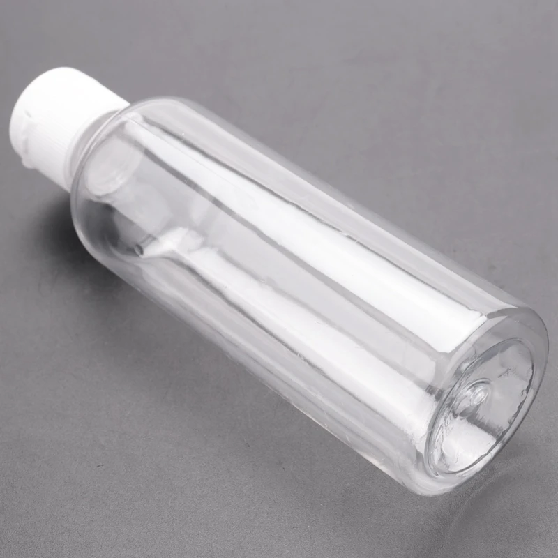 8 X 100Ml пластмасови ясни флип бутилки пътуване шампоан лосион козметичен контейнер 3