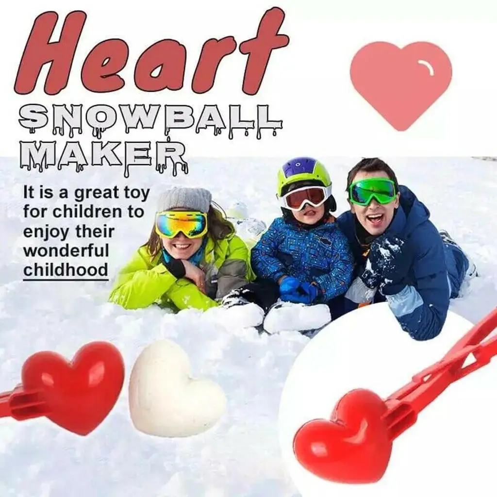 leipupa Сърце сгъстяване армировка Playable зимни играчки на открито