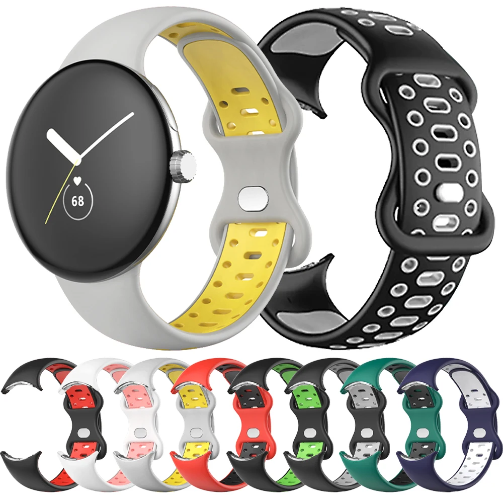Спортна мека силиконова каишка за Google Pixel Watch Band Pixel Watch Активни ленти Гривна Ленти за часовници Smartwatch Wrist Accessorie