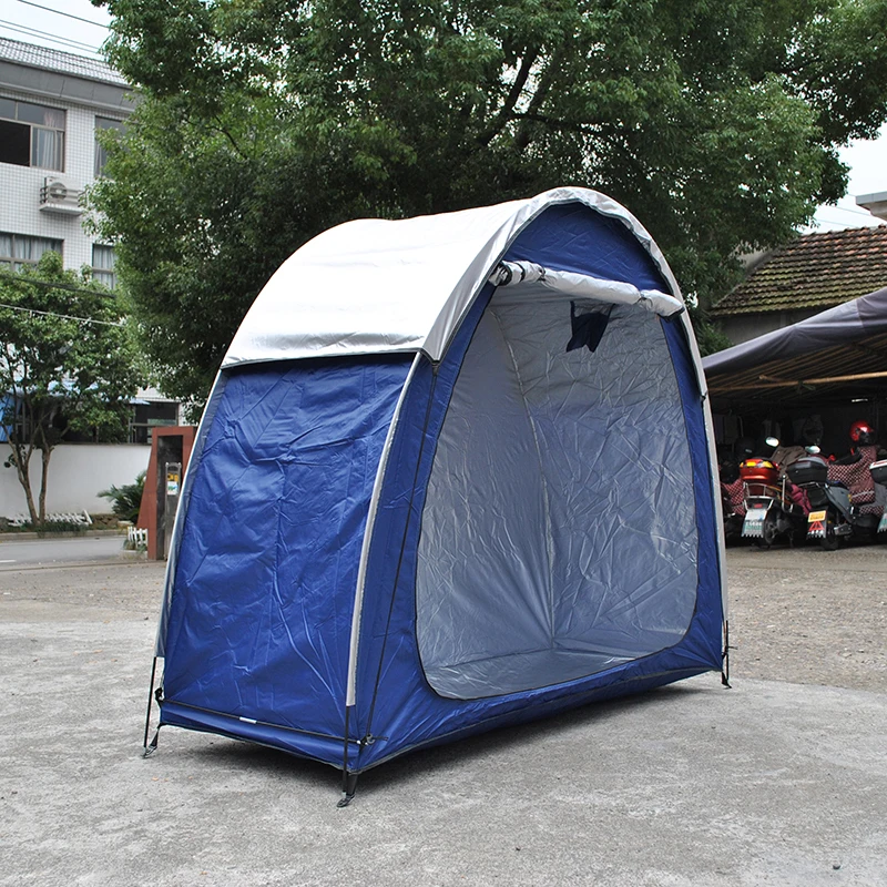 Велосипедна палатка с дъждобран Подобрена защита от дъжд PU4000 Сгъваем подслон за велосипеди за външно съхранение Градински навес 4 сезона