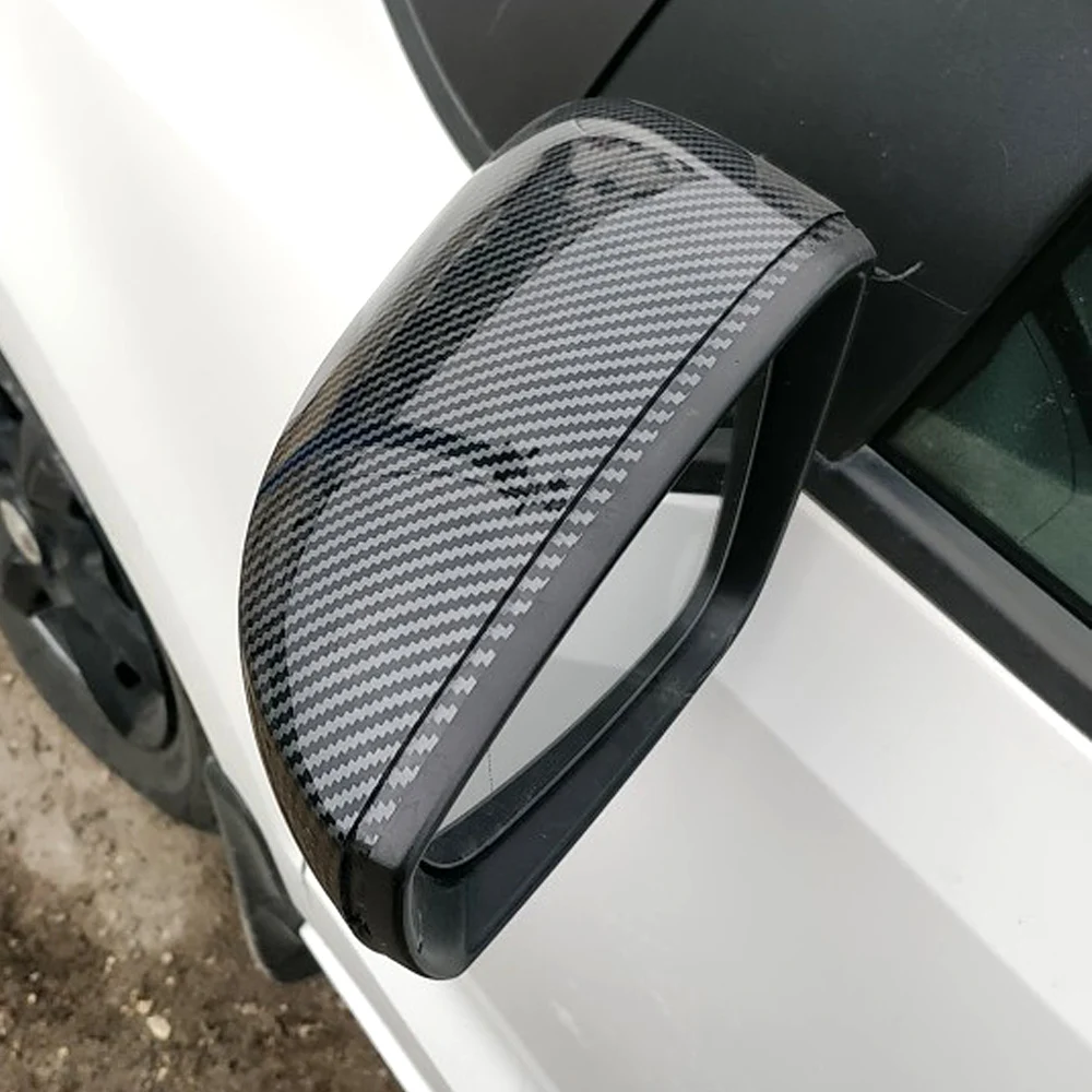 2 броя Капачки за капачки на страничните странични огледала (карбонов ефект) за Volkswagen капачки за огледала за обратно виждане за VW Polo 6R 6C 2014-2017
