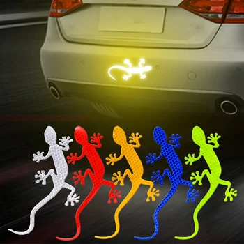 1/5pcs Светлоотразителни Gecko кола стикер безопасност предупреждение знак тялото надраскване блокиране стикери 3D стерео стикери аксесоари за кола