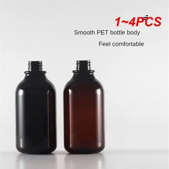  1 ~ 4PCS шампоан бутилка не лесно деформирани Pet сапун бутилка преносим сапун бутилка лосион бутилка може да се рециклира празна бутилка черен