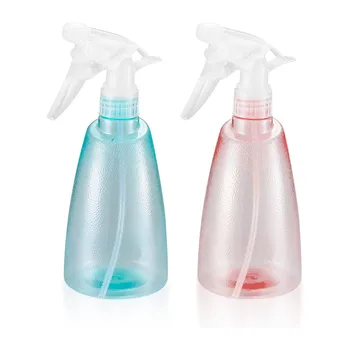 1 бр. 500 мл/17 унции Празни пластмасови спрей бутилки, за многократна употреба Регулируеми бутилки за пръскачка за мъгла за почистващи разтвори, запотяване на косата