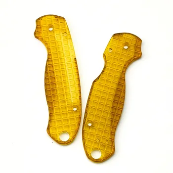 1 двойка Ultem PEI материал прозрачни везни дръжка лепенки за истински Spyderco C223 Para3 паравоенни3 Grip DIY направи части