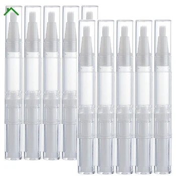 10Pack 5ML 5g прозрачни обратни писалки празни нокти масло писалка четка козметични мигли растеж течни устни гланц контейнер апликатори 0