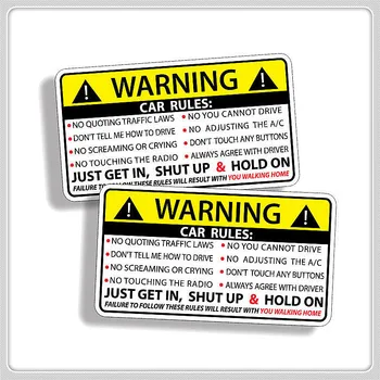 10x6cm Правила за предупреждение за безопасност на автомобила Стикер PVC Auto стикер за Ford фокус Fiesta EcoSport ЕСКОРТ рейнджър фюжън мондео