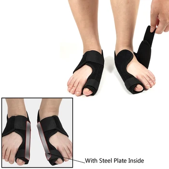 1Pair Big Bone Toe Bunion Splint Изправяне на шина Коректор Облекчаване на болката в краката Hallux Valgus Протектор за грижа за краката Инструменти за грижа за краката