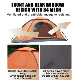 1pc 40 * 9 * 9cm 1-2 човек открит къмпинг палатка удебелена палатка студоустойчив преносим вътрешен бърз риболов водоустойчив изскачащ прозорец G B1C7