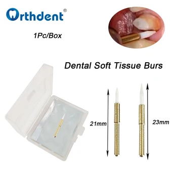 1Pc Стоматологичен керамичен тример за меки тъкани / подстригване на борери 21mm / 23mm за избелване на зъби Имплант Хирургически инструменти Орален зъболекарски продукт