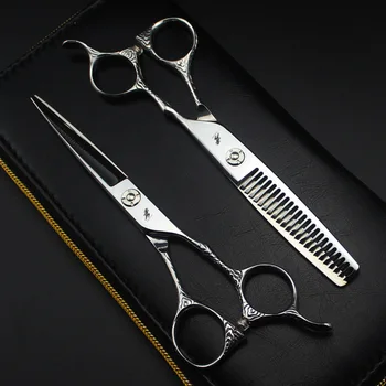 2 комплекта 6.0inch 440C бръснарски ножици