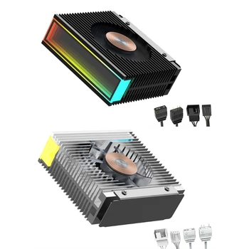 2023 Нов M.2 2280 NVMe SSD радиатор алуминиева сплав радиатор разсейване термична подложка ARGB