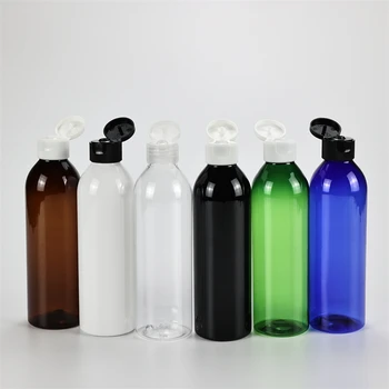 250ML X 25 празна козметична бутилка с флип капачка шампоан лосион пластмасови бутилки контейнер течен сапун контейнери за лична хигиена