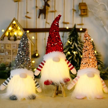 30см Коледа безличен гном Санта кукла коледно дърво висящи орнамент декорация за дома висулка подаръци Коледна украса 2024