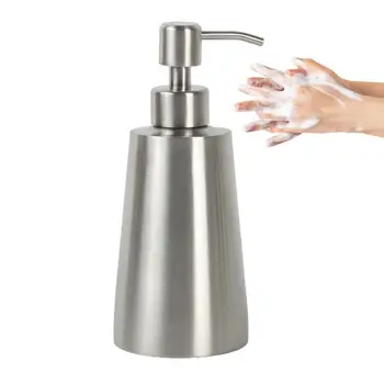 350ML Дозатор за течен сапун 304 Празна лосионна помпа от неръждаема стомана Бутилка за ръчен сапун Кухненски контейнери за диспенсъри за баня