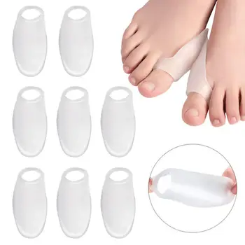 3Pairs силиконов коректор за разделител на пръстите на краката Нов прозрачен SEBS инструменти за грижа за краката Toe разпръсквач възглавница Мъже Жени