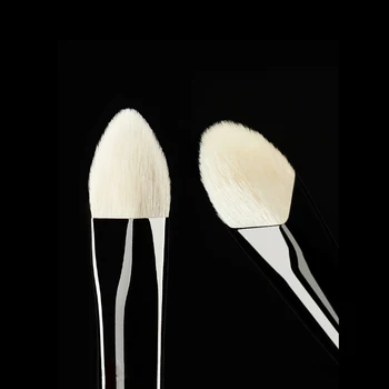 4D малък кабуки прецизен коректор за подчертаване смесване на грим четка мека коза коса квадрат заострени многофункционален козметичен инструмент 1