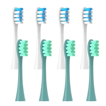 4PCS за Oclean X / X PRO / Z1 / F1 Меки DuPont резервни глави Глави за четки Sonic Electric Toothbrush Накрайници 3 цвята