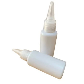 50ML Търговия на едро очи ухо течен капкомер за многократна употреба бутилки празни пластмасови изстискващи пътуване боя