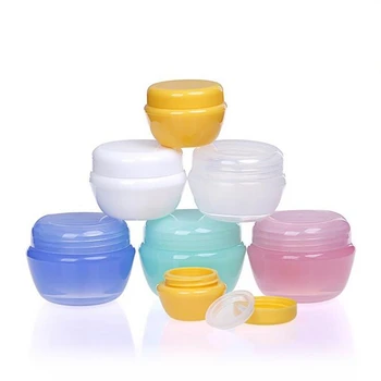 5Pcs / Lot Mini Empty Jar Pots Козметичен грим Вътрешен капак Крем за лице Балсам за устни Контейнер Малък контейнер Бутилка за многократна употреба -15