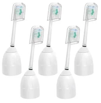 5PCS Резервни глави за четка за зъби, съвместими с E Series HX7001