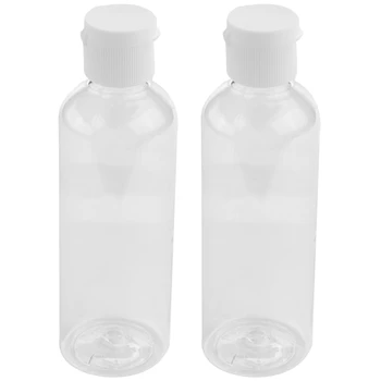 8 X 100Ml пластмасови ясни флип бутилки пътуване шампоан лосион козметичен контейнер 0