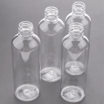 8 X 100Ml пластмасови ясни флип бутилки пътуване шампоан лосион козметичен контейнер 4