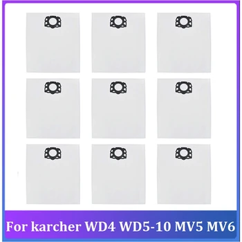 9 бр. Торбичка за прах за Karcher WD4 WD5-10 MV5 MV6 робот прахосмукачка замяна аксесоари