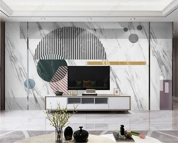 beibehang papel de parede Персонализирани нови модерни минималистични геометрични перо абстрактно злато реколта TV фон тапет 1