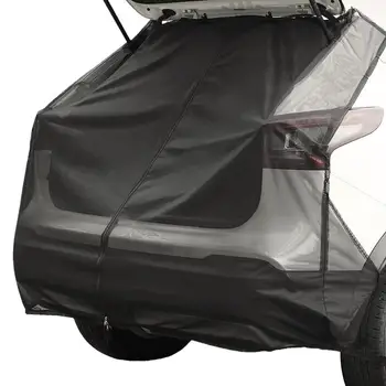 Car Tailgate Mesh Screen Sliding Door Flying Mesh Rear Sunshades Universal Size Flying-Safe Car Tailgate Net For Camping