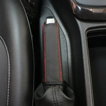 Carbon Fiber Кожени зъбни колела Капак на ръчната спирачка за Dodge Journey Juvc зарядно устройство Durango Cbliber Sxt Dart 1