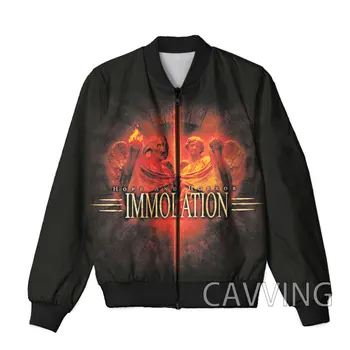 CAVVING 3D отпечатани Immolation рок цип бомбардировач якета мъже палто мъжки палто с цип нагоре якета за жени/мъже