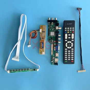 Controller Board Fit CLAA150XH01 HT15X34-110 DIY комплект USB + HDMI + VGA + AV + IR LVDS-30Pin 1024 * 768 1CCFL DVB цифров сигнал LCD дисплей