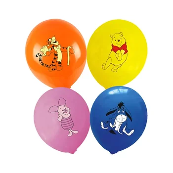 Disney 20PCS 12inch Disney Winnie Pooh латексови балони карикатура Tigger Bear отпечатани декори за рожден ден Детски играчки за бебешки душ