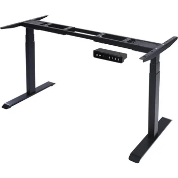 Dual Motor Electric Standing Desk Frame Регулируема по височина слушалка с USB A + C портове Heavy Duty 300lb Sit Stand Up Desk Base
