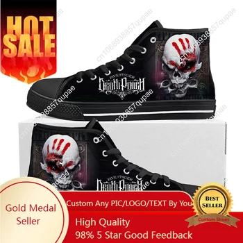 Five Finger Death Punch Band High Top Sneakers Mens Womens Teenager High Quality Canvas Sneaker Casual Couple Shoes Custom Shoe