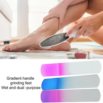 Foot File Gradient Color Tender Feet Dead-skin Remover Glass Foot Rasp Hard Skin Callus Remover Pedicure Tools Home Аксесоари