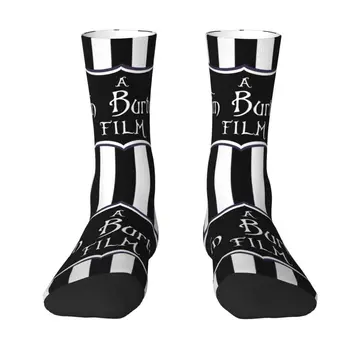 Fun Mens Beetlejuice A Tim Burton Film Dress Socks Унисекс удобни топли 3D принтирани чорапи