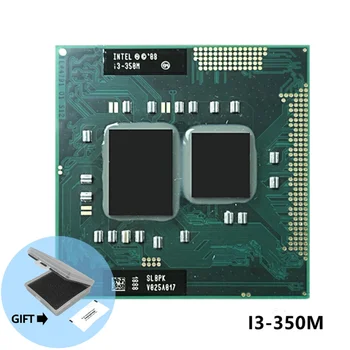 Intel Core i3-350M i3 350M SLBU5 SLBPK 2.2 GHz двуядрен четиринишков процесор 3M 35W гнездо G1 / rPGA988A