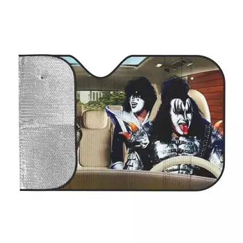 Kiss Band In The Car Sunshades Reflector Anti Uv Funny Custom Car Sunshade Sun Shade 1