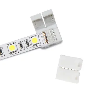 LED Clip конектори 10mm 4Pin 5050 RGB за LED ленти 1