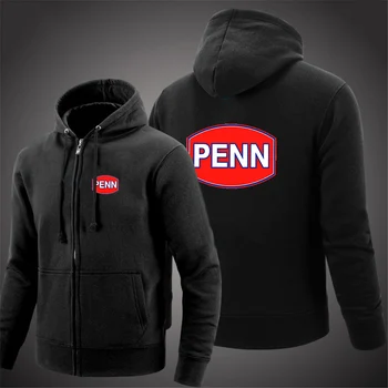 Penn риболовна макара 2023 Мъжки нов печат Hoodie Streetwear дълги ръкави качулка суитчър дълъг ръкав модни палта пуловер върховете