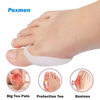 Pexmen 2 / 4Pcs гел Bunion протектор щит Bunion подложки и възглавници облекчаване на болки в краката от триене триене и натиск