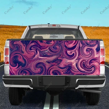 Pink Abstract Truck Decals Truck Tailgate Decal Стикер Wrap , Броня стикери Графика за автомобили SUV
