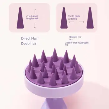 Scalp масаж шампоан четка преносим лесно пяна тяло душ измиване на косата гребен грижа за косата фризьорски инструмент фризьорски салон 1