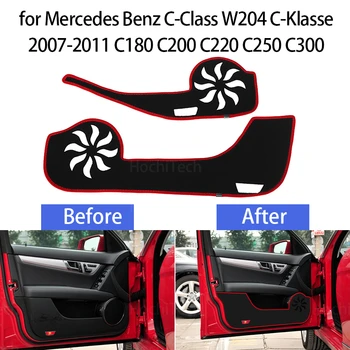 Side Edge Cover Защитна подложка Защита килим кола врата Anti Kick Pad стикер за Mercedes Benz C-Class W204 07-11 Аксесоари