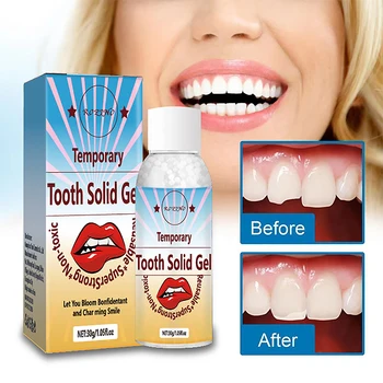 Solid Teething Gum Temporary Tooth Kit Repair Teeth Gaps Filling Фалшиви зъби Solid Glue Фиксиращо лепило за протези Beauty Teeth Whitening