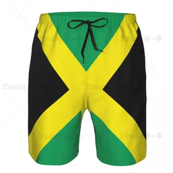 Summer Beach Swimsuit Мъжки бързосъхнещи бански костюми Jamaica Flag Men Дишаща бански костюми Плажни шорти Секси мъжки бански