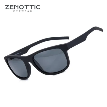 ZENOTTIC TR90 поляризирани слънчеви очила за мъже шофьор шофиране нюанси слънчеви очила класически квадратно огледало UV400 защита слънчеви очила