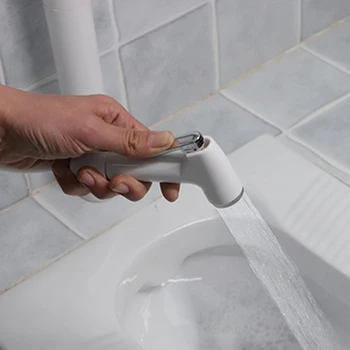 Баня тоалетна биде душ спрей комплект трайни Hanheld душ пръскачка маркуч комплект баня промиване почистване дюза 3